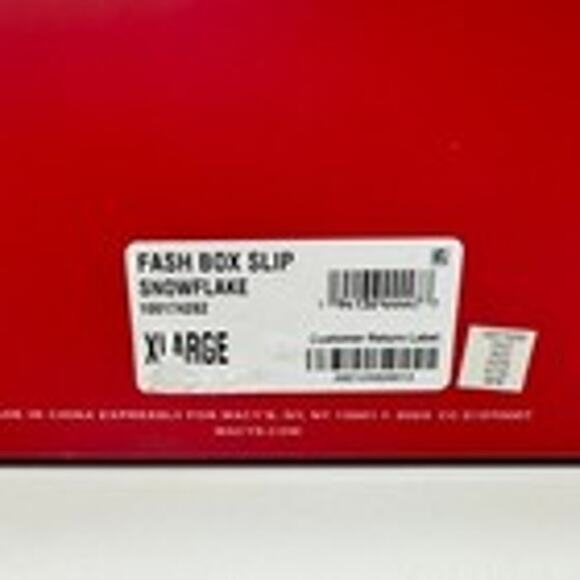 Charter Club Slippers Womens XL 11-12 Blue Snowflakes Cozy Comfy Festive Lounge - Picture 8 of 9